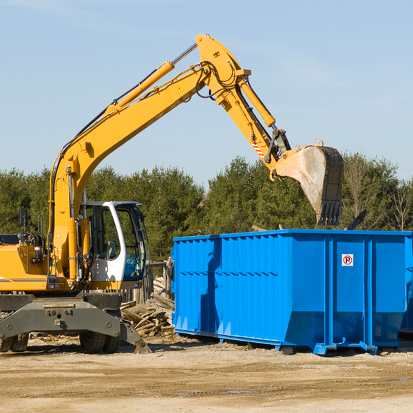 can i choose the location where the residential dumpster will be placed in Dudleyville Arizona